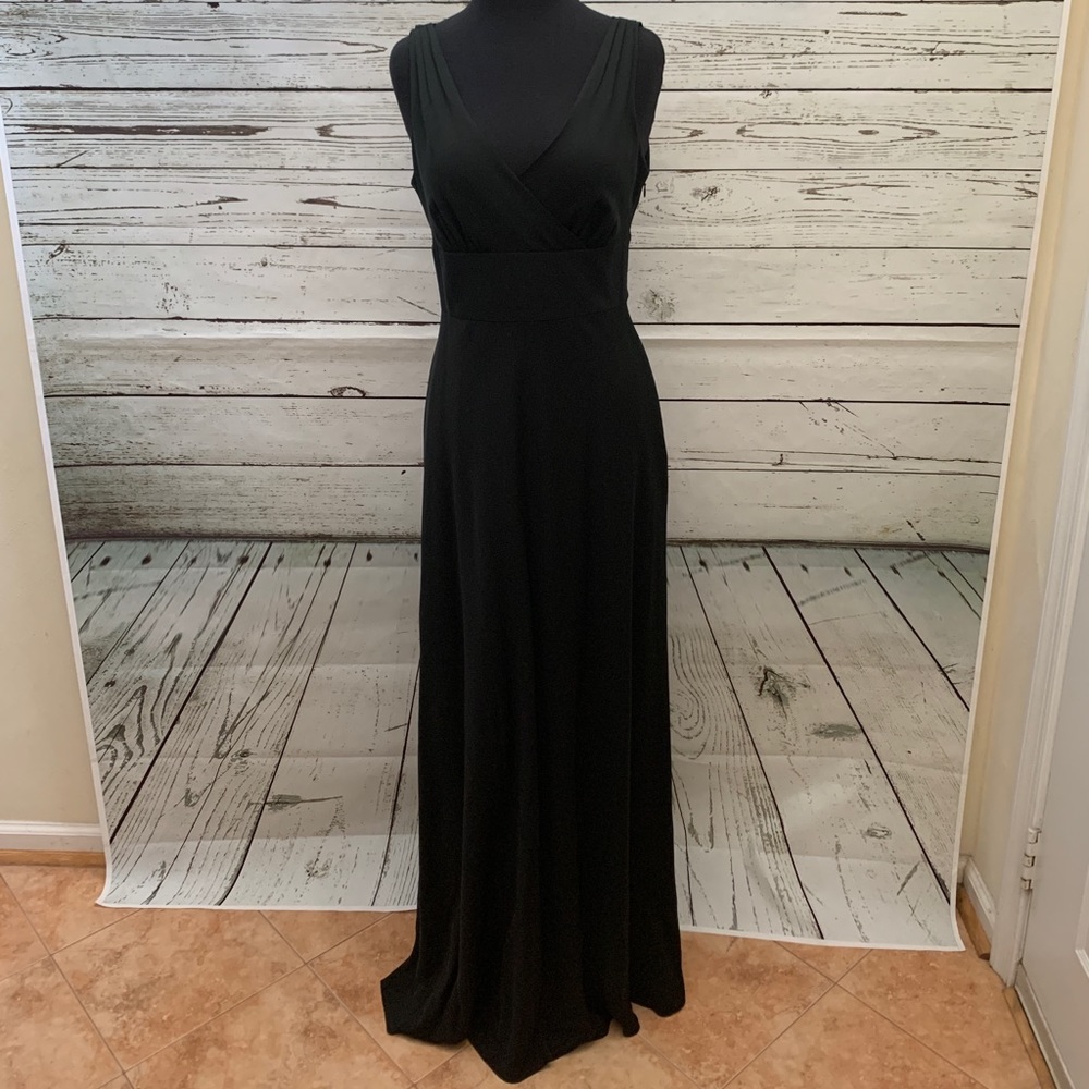 J. Crew | Sophia Silk Black Floor-length Gown